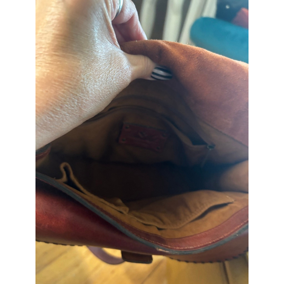 Patricia Nash Patchwork Leather Crossbody Bag Brown Black One Size - Picture 11 of 13